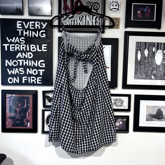 American Eagle Outfitters gingham tie back dress - Picture 4 of 6
